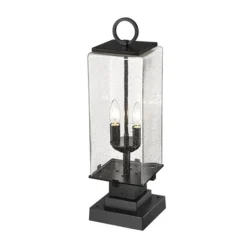 Z-lite Sana 2-Light 22.5-in Black Modern/contemporary Post Light -Globe Lite Shop 331069589 AlternateImage3 l