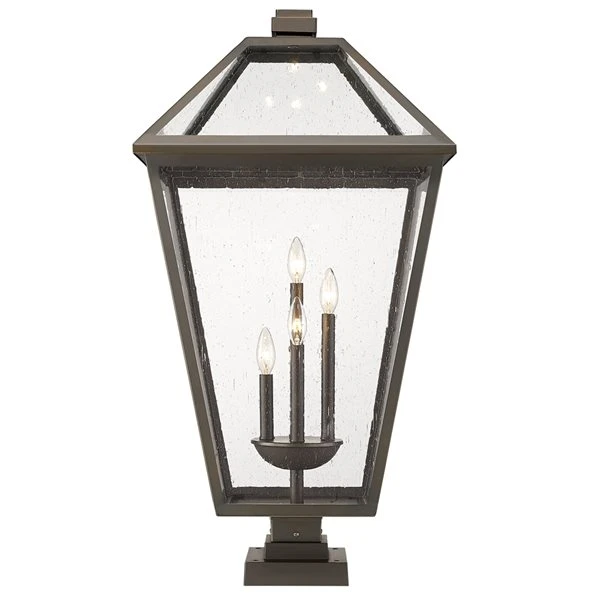 Z-lite Talbot 4-Light 36.75-in Oil Rubbed Bronze Traditional Light Post Lantern 3 Z-lite Talbot 4-Light 36.75-in Oil Rubbed Bronze Traditional Light Post Lantern - Image 3