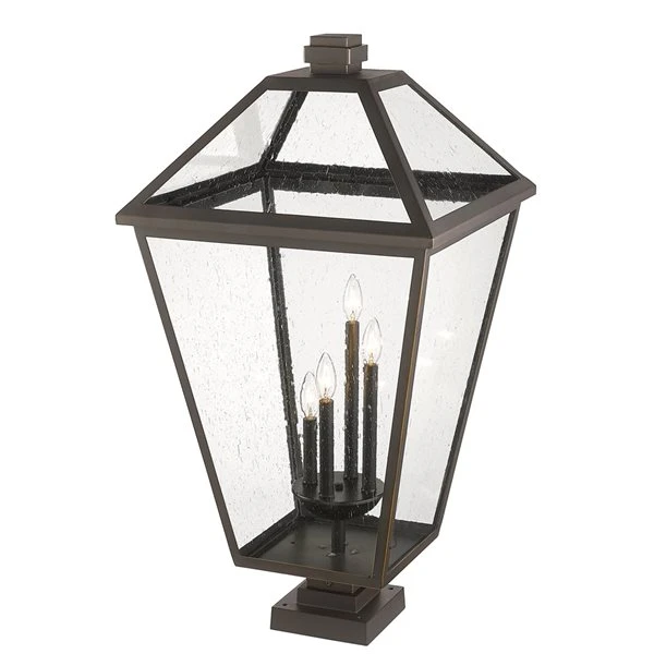 Z-lite Talbot 4-Light 36.75-in Oil Rubbed Bronze Traditional Light Post Lantern 1 Z-lite Talbot 4-Light 36.75-in Oil Rubbed Bronze Traditional Light Post Lantern