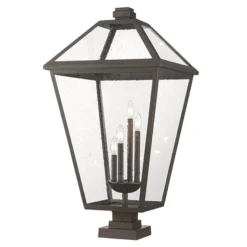 Z-lite Talbot 4-Light 36.75-in Oil Rubbed Bronze Traditional Light Post Lantern 8 Z-lite Talbot 4-Light 36.75-in Oil Rubbed Bronze Traditional Light Post Lantern -Globe Lite Shop 331069687 MainImage 001 l