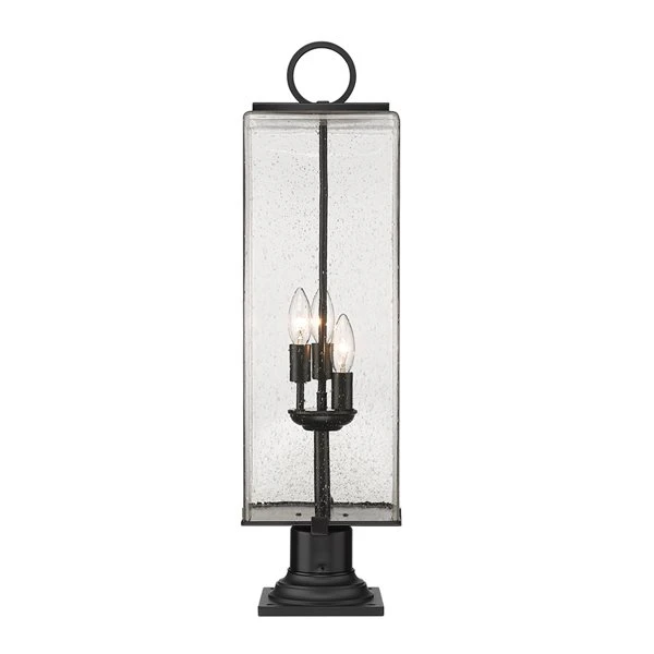 Z-lite Sana 3-Light 28.5-in Black Modern/contemporary Post Light 4 Z-lite Sana 3-Light 28.5-in Black Modern/contemporary Post Light - Image 4