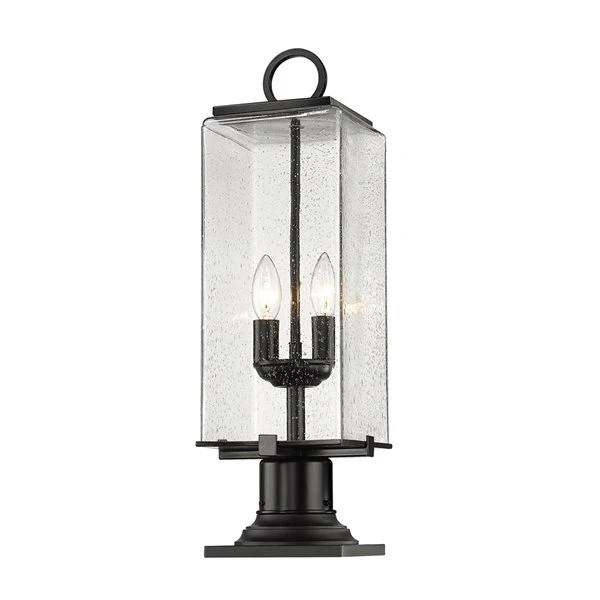 Z-lite Sana 2-Light 22.25-in Black Modern/contemporary Post Light 4 Z-lite Sana 2-Light 22.25-in Black Modern/contemporary Post Light - Image 4