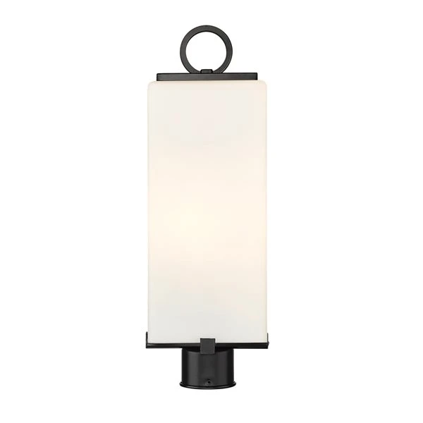 Z-lite Sana 2-Light 20.25-in Black Modern/contemporary Light Post Lantern 3 Z-lite Sana 2-Light 20.25-in Black Modern/contemporary Light Post Lantern - Image 3