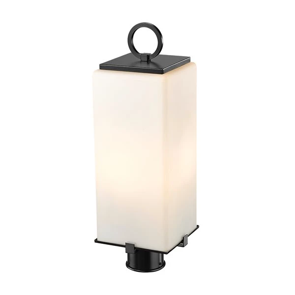 Z-lite Sana 2-Light 20.25-in Black Modern/contemporary Light Post Lantern 2 Z-lite Sana 2-Light 20.25-in Black Modern/contemporary Light Post Lantern - Image 2