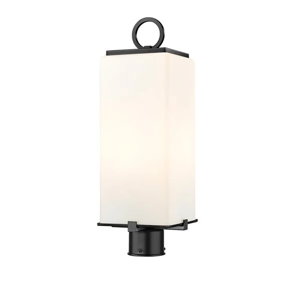 Z-lite Sana 2-Light 20.25-in Black Modern/contemporary Light Post Lantern 1 Z-lite Sana 2-Light 20.25-in Black Modern/contemporary Light Post Lantern