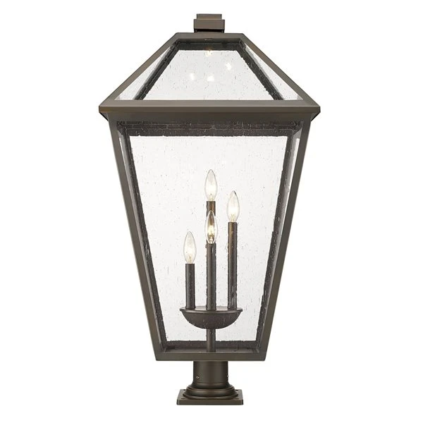 Z-lite Talbot 4-Light 36.75-in Oil Rubbed Bronze Traditional Post Light 2 Z-lite Talbot 4-Light 36.75-in Oil Rubbed Bronze Traditional Post Light - Image 2