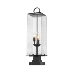 Z-lite Sana 3-Light 28.75-in Black Modern/contemporary Post Light 8 Z-lite Sana 3-Light 28.75-in Black Modern/contemporary Post Light -Globe Lite Shop 331069751 AlternateImage3 l