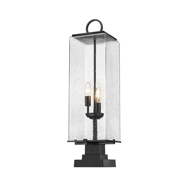 Z-lite Sana 3-Light 28.75-in Black Modern/contemporary Post Light 4 Z-lite Sana 3-Light 28.75-in Black Modern/contemporary Post Light - Image 4
