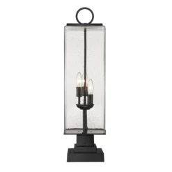 Z-lite Sana 3-Light 28.75-in Black Modern/contemporary Post Light 9 Z-lite Sana 3-Light 28.75-in Black Modern/contemporary Post Light -Globe Lite Shop 331069751 AlternateImage4 l