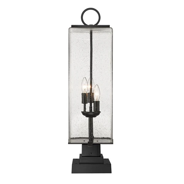 Z-lite Sana 3-Light 28.75-in Black Modern/contemporary Post Light 5 Z-lite Sana 3-Light 28.75-in Black Modern/contemporary Post Light - Image 5