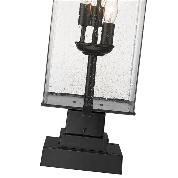 Z-lite Sana 3-Light 28.75-in Black Modern/contemporary Post Light 3 Z-lite Sana 3-Light 28.75-in Black Modern/contemporary Post Light - Image 3
