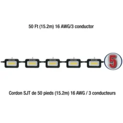 King Canada 5000 Lumens LED String Work Light