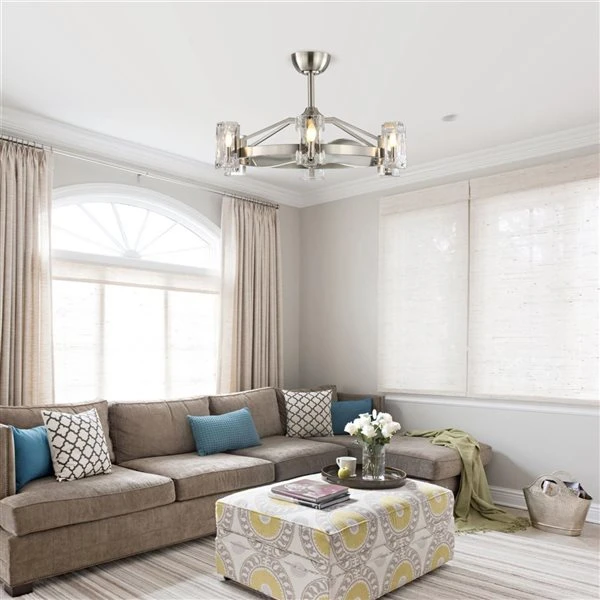 Parrot Uncle 34-in 3-Blade Silver Indoor Downrod Mount Ceiling Fan (Remote Control Included)) 4 Parrot Uncle 34-in 3-Blade Silver Indoor Downrod Mount Ceiling Fan (Remote Control Included)) - Image 4