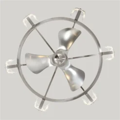 Parrot Uncle 34-in 3-Blade Silver Indoor Downrod Mount Ceiling Fan (Remote Control Included)) 9 Parrot Uncle 34-in 3-Blade Silver Indoor Downrod Mount Ceiling Fan (Remote Control Included)) -Globe Lite Shop 332004812 AlternateImage4 l