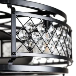 Parrot Uncle 27-in 3-Blade Black Indoor Downrod Mount Ceiling Fan (Remote Control Included) -Globe Lite Shop 332004814 AlternateImage4 l