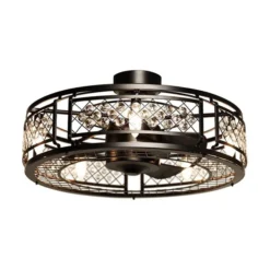 Parrot Uncle 27-in 3-Blade Black Indoor Downrod Mount Ceiling Fan (Remote Control Included) -Globe Lite Shop 332004814 MainImage 001 l