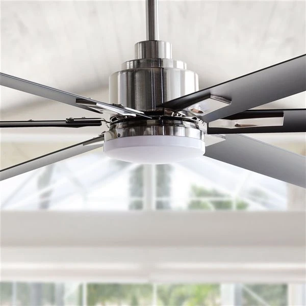 Parrot Uncle 72-in 6-Blade Black Indoor Downrod Mount Ceiling Fan (Remote Control Included) 4 Parrot Uncle 72-in 6-Blade Black Indoor Downrod Mount Ceiling Fan (Remote Control Included) - Image 4