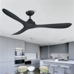 Parrot Uncle 56-in 3-Blade Black Indoor Downrod Mount Ceiling Fan (Remote Control Included) 9 Parrot Uncle 56-in 3-Blade Black Indoor Downrod Mount Ceiling Fan (Remote Control Included) -Globe Lite Shop 332004819 AlternateImage1 l