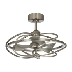 Parrot Uncle 27-in 3-Blade Silver Indoor Downrod Mount Ceiling Fan (Remote Control Included) 9 Parrot Uncle 27-in 3-Blade Silver Indoor Downrod Mount Ceiling Fan (Remote Control Included) -Globe Lite Shop 332004822 MainImage 001 l