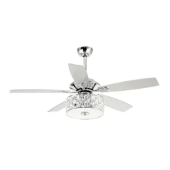 Parrot Uncle 52-in 5-Blade Silver Indoor Downrod Mount Ceiling Fan (Remote Control Included) 9 Parrot Uncle 52-in 5-Blade Silver Indoor Downrod Mount Ceiling Fan (Remote Control Included) -Globe Lite Shop 332004823 AlternateImage3 l