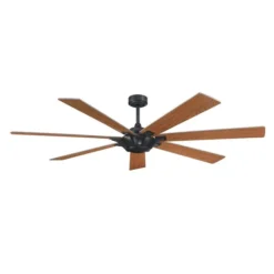 Parrot Uncle 72-in 7-Blade Brown Indoor Downrod Mount Ceiling Fan (Remote Control Included) -Globe Lite Shop 332004824 MainImage 001 l