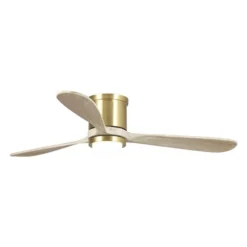 Parrot Uncle 52-in 3-Blade Light Brown Indoor Flush Mount Ceiling Fan Integrated (Remote Control Included) -Globe Lite Shop 332004825 AlternateImage3 l