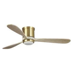 Parrot Uncle 52-in 3-Blade Light Brown Indoor Flush Mount Ceiling Fan Integrated (Remote Control Included) -Globe Lite Shop 332004825 AlternateImage4 l