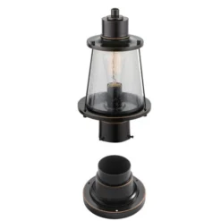 Globe Electric Charlie 16-in 1-Light Oil Rubbed Bronze Post Light Fixture -Globe Lite Shop 332009372 AlternateImage2 l