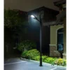 Classy Caps Solar 180-Degree Black Motion Activated Outdoor 1-Light Area Light