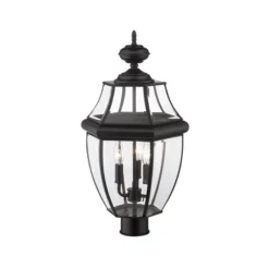 Z-Lite Black Westover 3-Light Outdoor Post Mount Fixture
