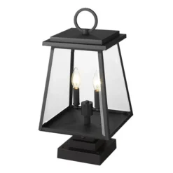 Z-Lite Black Broughton 2-Light Outdoor Pier Mounted Fixture -Globe Lite Shop 332012358 AlternateImage4 l