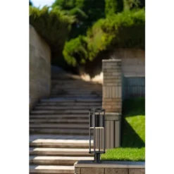 Z-Lite Black Luca 1-Light Outdoor Pier Mounted Fixture -Globe Lite Shop 332012392 AlternateImage2 l