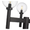 Z-Lite Black Laurent 3-Light Outdoor Post Mount Fixture