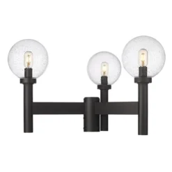 Z-Lite Black Laurent 3-Light Outdoor Post Mount Fixture -Globe Lite Shop 332012421 MainImage 001 l