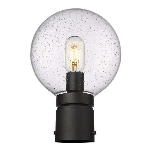 Z-Lite Black Laurent 1-Light Outdoor Post Mount Fixture 5 Z-Lite Black Laurent 1-Light Outdoor Post Mount Fixture - Image 5