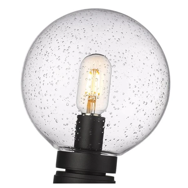 Z-Lite Black Laurent 1-Light Outdoor Post Mount Fixture 2 Z-Lite Black Laurent 1-Light Outdoor Post Mount Fixture - Image 2