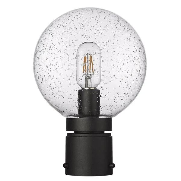 Z-Lite Black Laurent 1-Light Outdoor Post Mount Fixture 3 Z-Lite Black Laurent 1-Light Outdoor Post Mount Fixture - Image 3