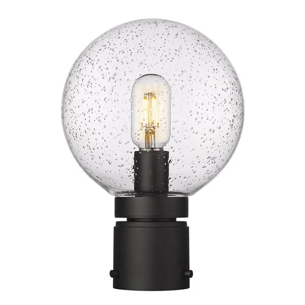 Z-Lite Black Laurent 1-Light Outdoor Post Mount Fixture 1 Z-Lite Black Laurent 1-Light Outdoor Post Mount Fixture