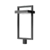 Z-Lite Black Luttrel 1-Light Outdoor Post Mount Fixture