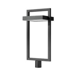 Z-Lite Black Luttrel 1-Light Outdoor Post Mount Fixture