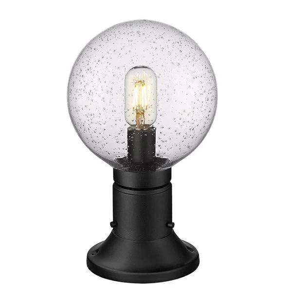 Z-Lite Black Laurent 1-Light Outdoor Pier Mounted Fixture 5 Z-Lite Black Laurent 1-Light Outdoor Pier Mounted Fixture - Image 5