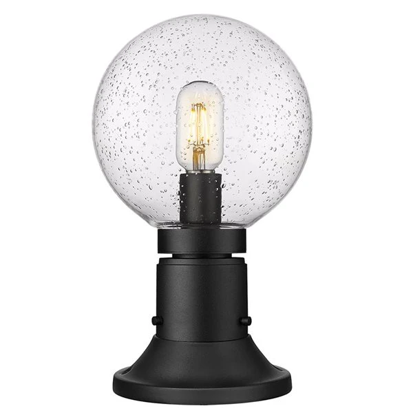 Z-Lite Black Laurent 1-Light Outdoor Pier Mounted Fixture 3 Z-Lite Black Laurent 1-Light Outdoor Pier Mounted Fixture - Image 3