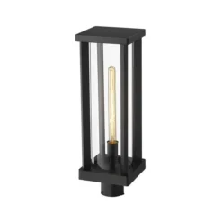 Z-Lite Black Glenwood 1-Light Outdoor Post Mount Fixture