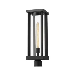 Z-Lite Black Glenwood 1-Light Outdoor Post Mount Fixture 8 Z-Lite Black Glenwood 1-Light Outdoor Post Mount Fixture -Globe Lite Shop 332012632 MainImage 001 l