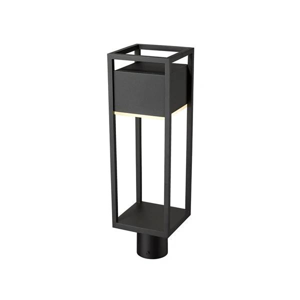 Z-Lite Black Barwick 1-Light Outdoor Post Mount Fixture 4 Z-Lite Black Barwick 1-Light Outdoor Post Mount Fixture - Image 4