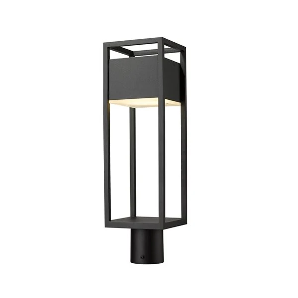 Z-Lite Black Barwick 1-Light Outdoor Post Mount Fixture 2 Z-Lite Black Barwick 1-Light Outdoor Post Mount Fixture - Image 2