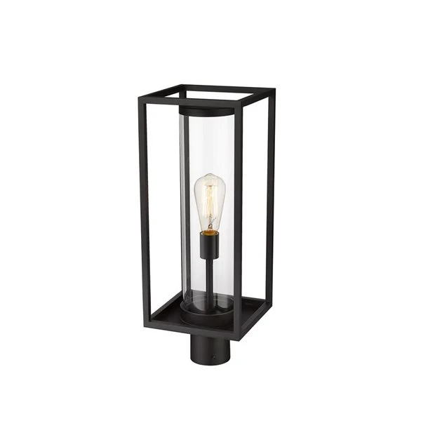 Z-Lite Black Dunbroch 1-Light Outdoor Post Mount Fixture 1 Z-Lite Black Dunbroch 1-Light Outdoor Post Mount Fixture