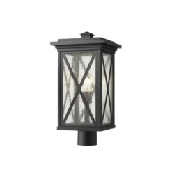 Z-Lite Black Brookside 1-Light Outdoor Post Mount Fixture -Globe Lite Shop 332012687 MainImage 001 l