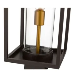Z-Lite Deep Bronze And Brass Dunbroch 1-Light Outdoor Post Mount Fixture -Globe Lite Shop 332012693 AlternateImage3 l