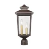 Millennium Lighting Eldrick 18.8-in Powder Coat Bronze Transitional Light Post Lantern